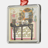 Ornement Métallique Table Mah Jongg (Gauche)