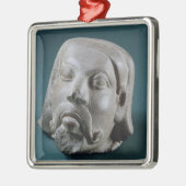 Ornement Métallique Tête polie de grès d'un étranger, Sarnath, 3ème (Gauche)