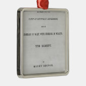 Ornement Métallique Titlepage au 'progrès et au Poverty (Droite)