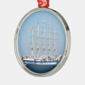 Ornement Métallique Tondeuse royale de bateau grand (Gauche)