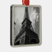 Ornement Métallique Tour Eiffel noir et blanc à Paris (Droite)