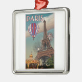 Ornement Métallique Tour Eiffel vintage (Gauche)