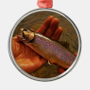 Ornement Métallique Trout à Hands