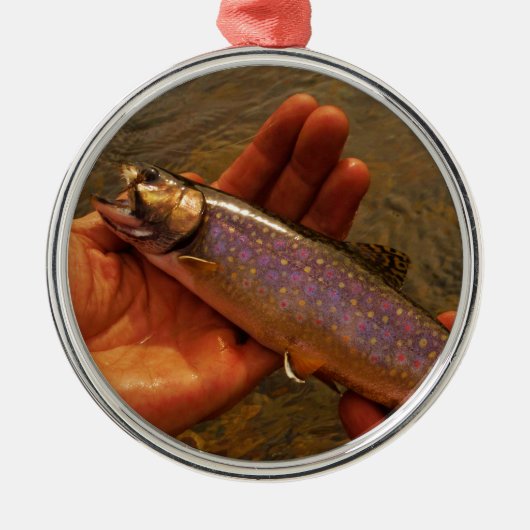 Ornement Métallique Trout à Hands (Devant)