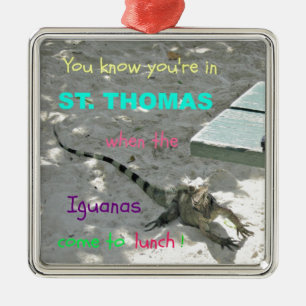 Ornement Métallique Tu sais que tu es à St Thomas quand...