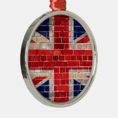 Ornement Métallique UK flag on a brick wall (Droite)