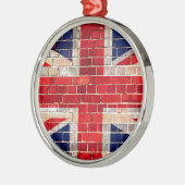 Ornement Métallique UK flag on a brick wall (Gauche)