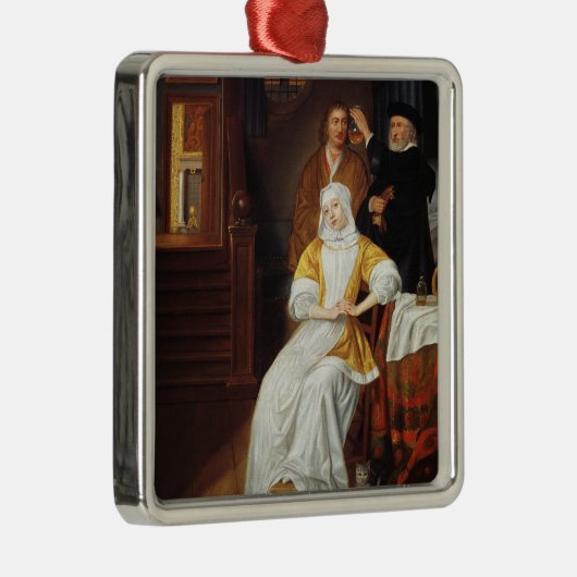 Ornement Métallique Un docteur Visiting jeune Madame dans une chambre (Droite)