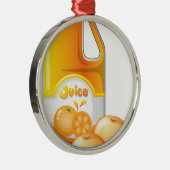 Ornement Métallique Un gallon de jus d'orange (Droite)