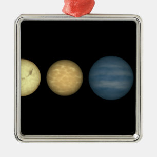 Ornement Métallique Un rendu d'artiste comparant naines brunes 2