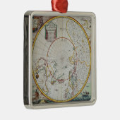 Ornement Métallique Une carte du Pôle Nord (Droite)