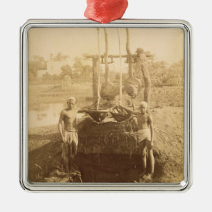 Ornement Métallique Une machine égyptienne d'irrigation sur les