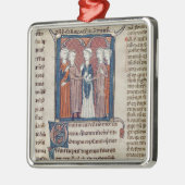 Ornement Métallique Une scène de mariage, de 'Decrets de Gratien' (Gauche)