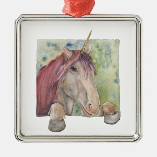 Ornement Métallique Unicorne (Devant)