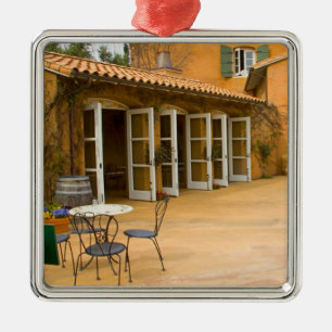 Ornement Métallique USA, Californie, Sonoma Valley, Patio à Viansa