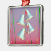 Ornement Métallique Vacances brillantes Bells argentées (Gauche)