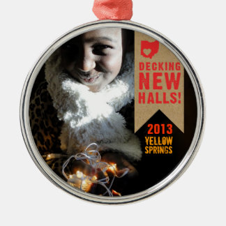 Ornement Métallique Vacances déplaçant le cachet de la poste de l'Ohio