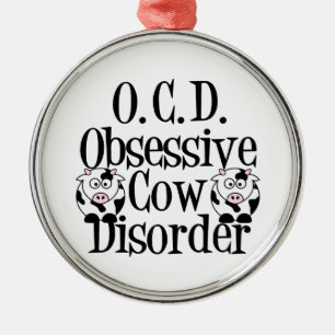 Ornement Métallique Vache drôle