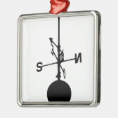 Ornement Métallique Vane météorologique (Gauche)