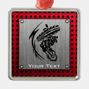 Ornement Métallique Vélo balayé de saleté de regard en métal