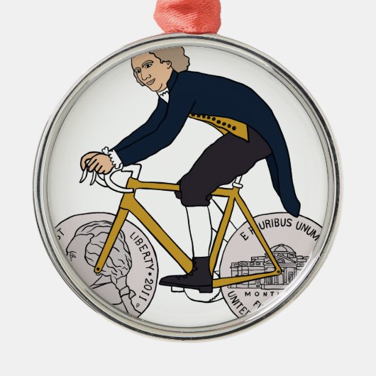 Ornement Métallique Vélo d'équitation de Thomas Jefferson avec des (Devant)