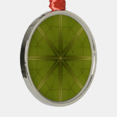 Ornement Métallique Vert et Or (Droite)
