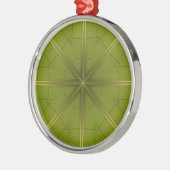 Ornement Métallique Vert et Or (Gauche)