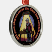 Ornement Métallique Vieux joueurs de piscine (Droite)