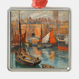 Ornement Métallique Vintage Côte d'Emeraude Saint Malo Tourisme portua