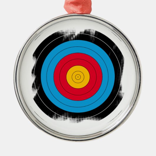 Ornement Métallique Visage de cible (Devant)