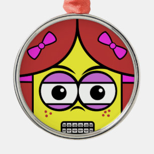 Ornement Métallique Visage de l'axe