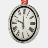 Ornement Métallique Visage d'horloge (Gauche)