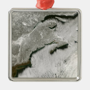 Ornement Métallique Voies de neige et de nuages
