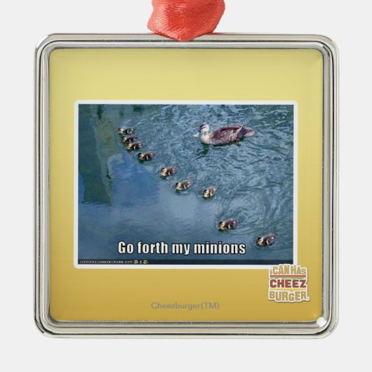 Ornement Métallique Vont en avant mes subordonnés (Devant)