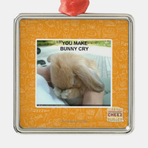 Ornement Métallique Vous faites le lapin pleurer