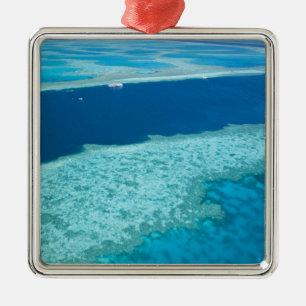 Ornement Métallique Vue aérienne de la Grande Barrière de corail par l