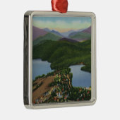 Ornement Métallique Vue aérienne des lacs placides et du miroir (Droite)