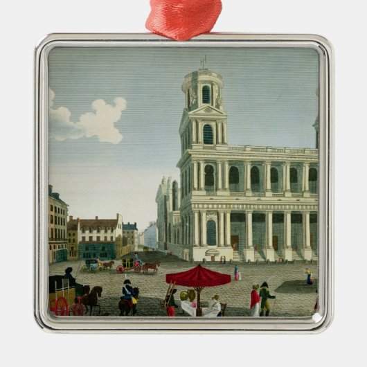 Ornement Métallique Vue de l'église du Saint-Sulpice (Devant)