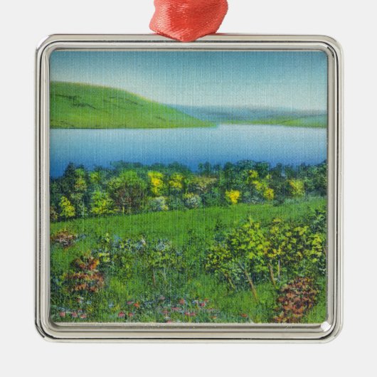 Ornement Métallique Vue de point de Sénèque du lac (Devant)