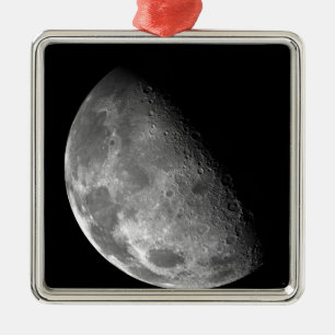 Ornement Métallique Vue du pôle nord de la Lune