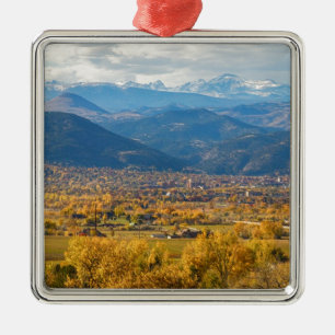 Ornement Métallique Vue pittoresque d'automne de Boulder le Colorado