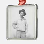 Ornement Métallique Walt Whitman, frontispice au 'feuille de (Gauche)