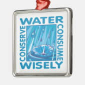 Ornement Métallique Water Conservation (Gauche)