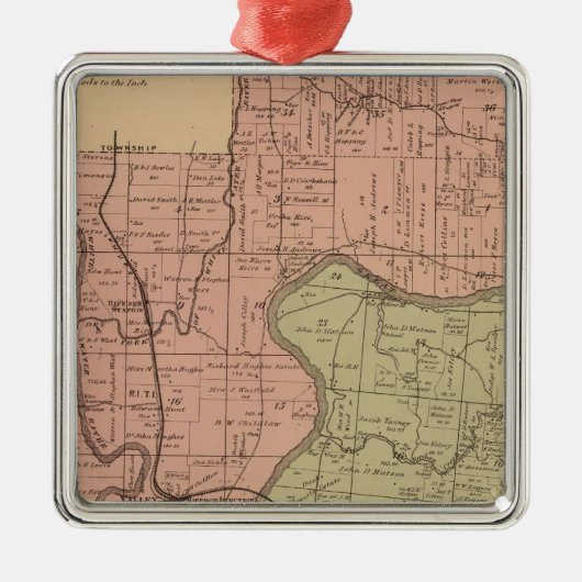 Ornement Métallique White Water, Miami (Devant)