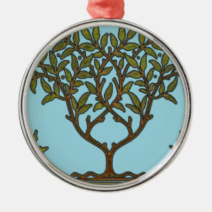 Ornement Métallique William Morris Tree Frieze Fond d'écran floral