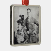 Ornement Métallique Winston Churchill avec le sien mère 2 (Droite)