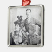 Ornement Métallique Winston Churchill avec le sien mère 2 (Gauche)