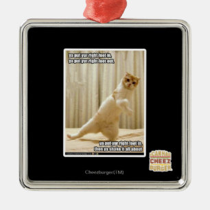 Ornement Métallique Ya a mis le pied droit de yur dedans, OU mise par