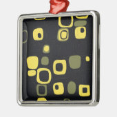 Ornement Métallique Yellow, Lime, Black Retro Abstract Art (Gauche)