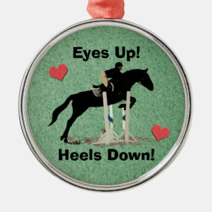 Ornement Métallique Yeux ! Talons vers le bas ! Pullover de cheval